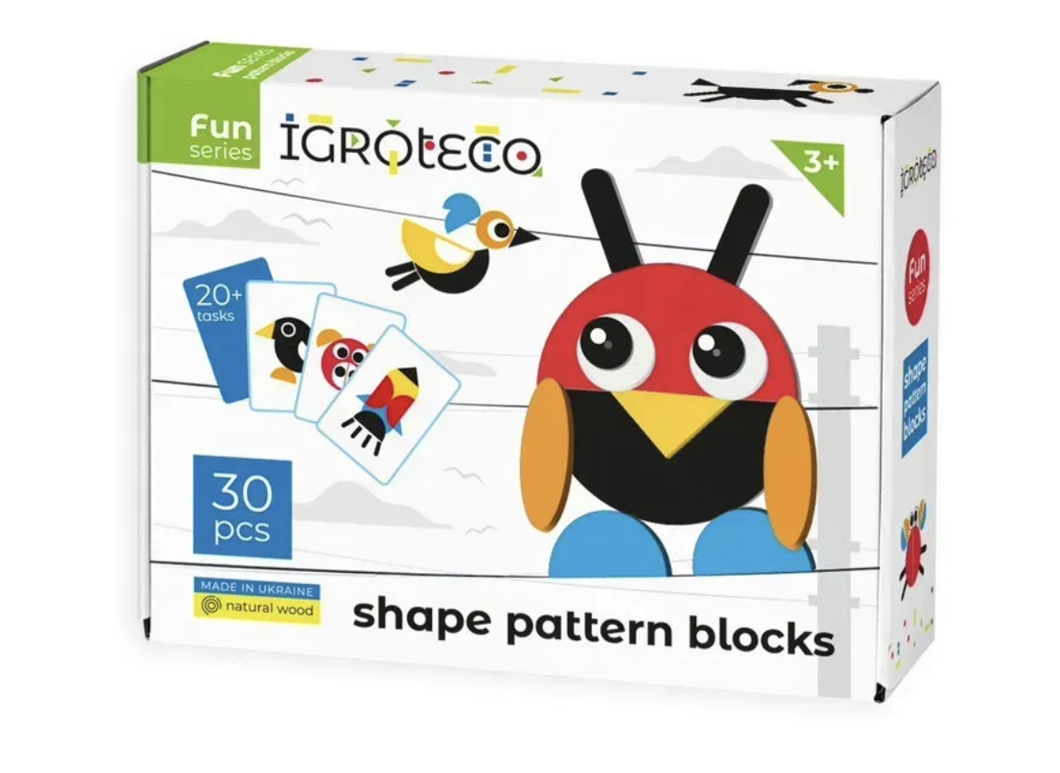 Shape pattern blocks.