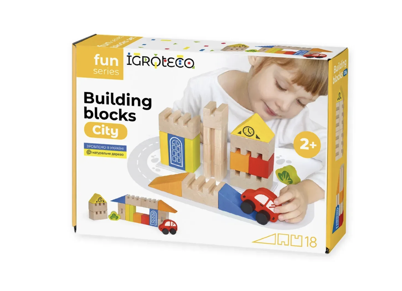Wooden Building Blocks “City”.