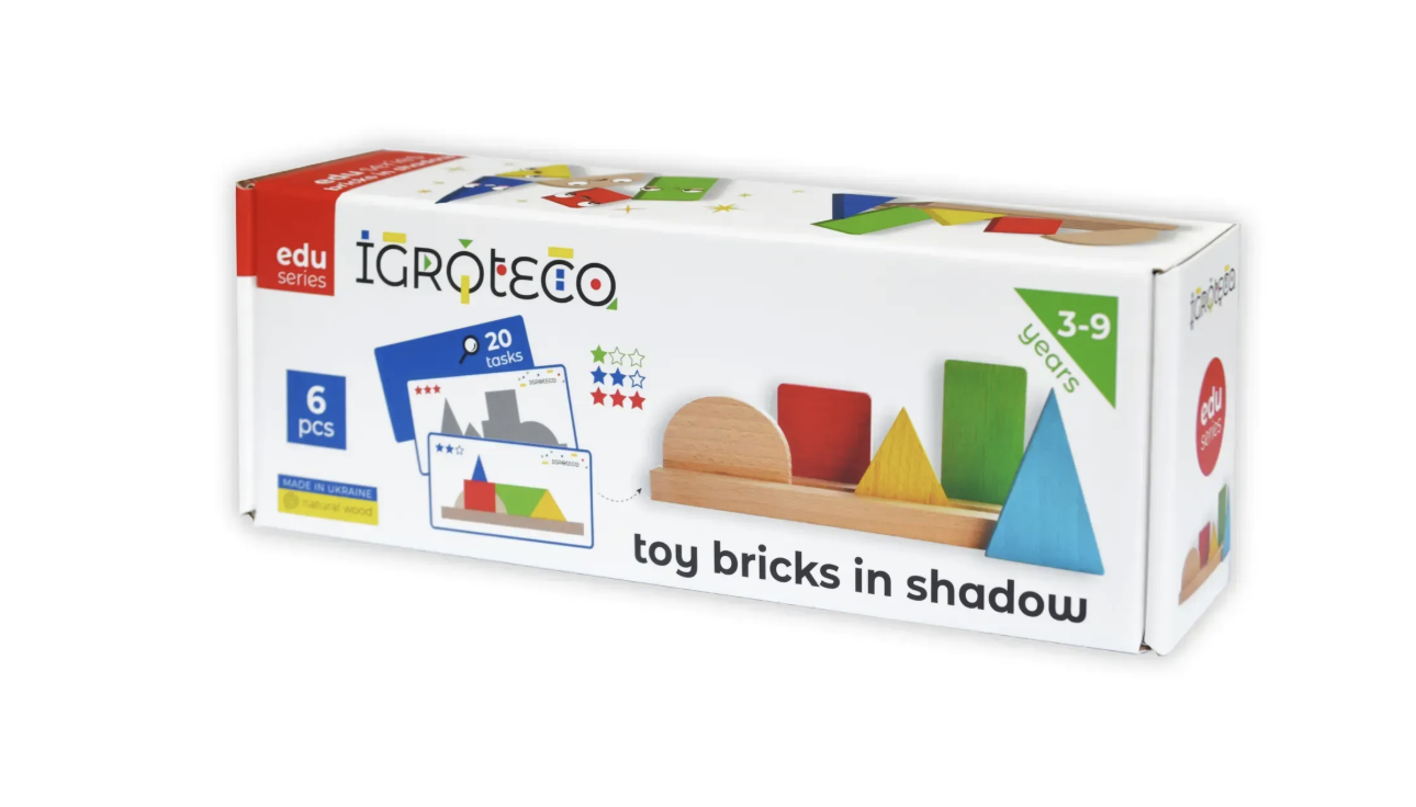 Toy bricks in shadow